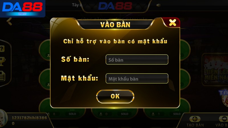 Hướng dẫn quy trình các bước tham gia game bài DA88 Hướng dẫn quy trình các bước tham gia game bài DA88