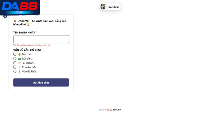 Cập nhật những kênh liên hệ DA88 mới nhất hiện tại Cập nhật những kênh liên hệ DA88 mới nhất hiện tại