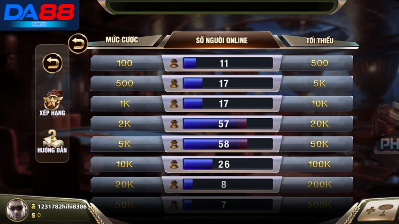 Tìm hiểu đôi nét về sảnh game bài DA88 Tìm hiểu đôi nét về sảnh game bài DA88