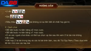 Giới thiệu luật chơi Poker DA88 chi tiết